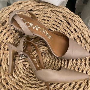 Calvin Klein Nude Heels
